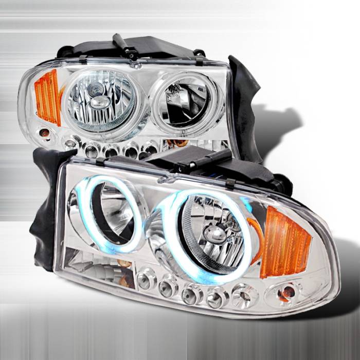 Spec-D - Dodge Durango Spec-D Crystal Housing Headlights - Chrome - 4LH-DAK97H-KS