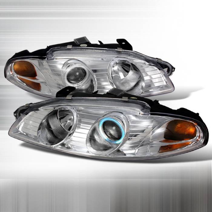 Spec-D - Mitsubishi Eclipse Spec-D CCFL Halo Projector Headlights - Chrome - 4LHP-ELP97-KS