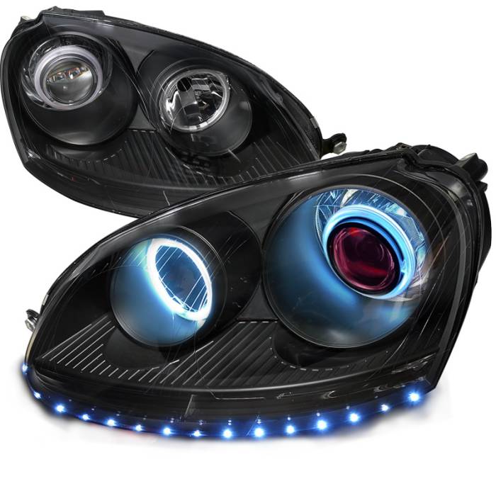 Spec-D - Volkswagen Golf Spec-D CCFL Projector Headlight - 4LHP-GLF05JM-8R-SD