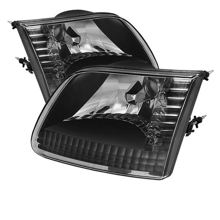 Spyder - Ford Expedition Spyder Crystal Headlights - Black - HD-JH-FF15097-BK