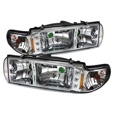 Spyder - Chevrolet Caprice Spyder LED Crystal Headlights - Chrome - 1PC - HD-ON-CCP91-1PC-LED-C