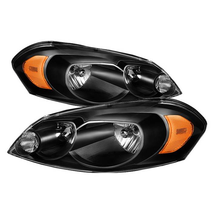 Spyder - Chevrolet Monte Carlo Spyder Crystal Headlights - Black - HD-ZO-CHIP06-AM-BK