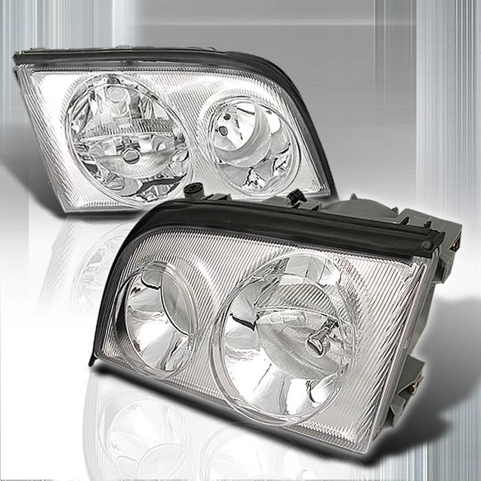 Spec-D - Mercedes-Benz S Class Spec-D Crystal Housing Headlights - Chrome - LH-BW14092-KS