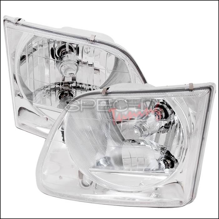 Spec-D - Ford Expedition Spec-D Crystal Housing Headlights - Chrome - LH-F15097-KS