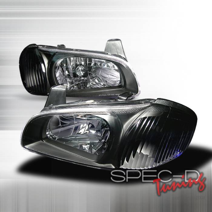 Spec-D - Nissan Maxima Spec-D Crystal Housing Headlights - Black - LH-MAX00JM-KS