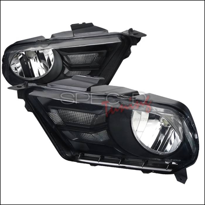 Spec-D - Ford Mustang Spec-D Euro Headlights - Smoke Lens - LH-MST10SM-RS