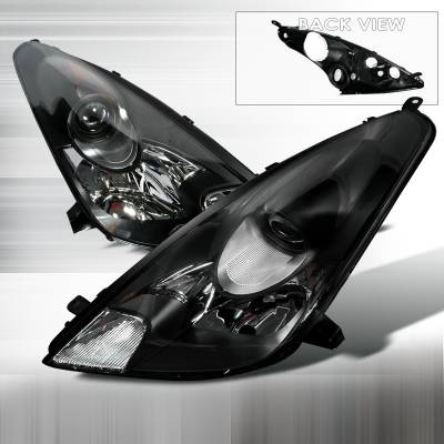 Spec-D - Toyota Celica Spec-D Halo Projector Headlights - Black - LHP-CEL00JM-KS