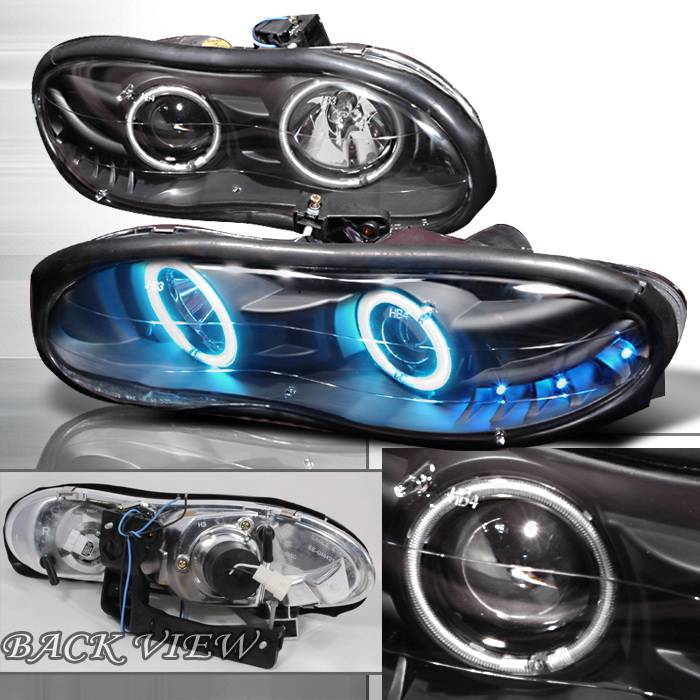 Spec-D - Chevrolet Camaro Spec-D  Projector Headlights - Black - LHP-CMR98HJM-KS