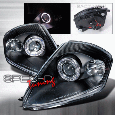 Spec-D - Mitsubishi Eclipse Spec-D Halo Projector Headlights - Black - LHP-ELP00JM-KS