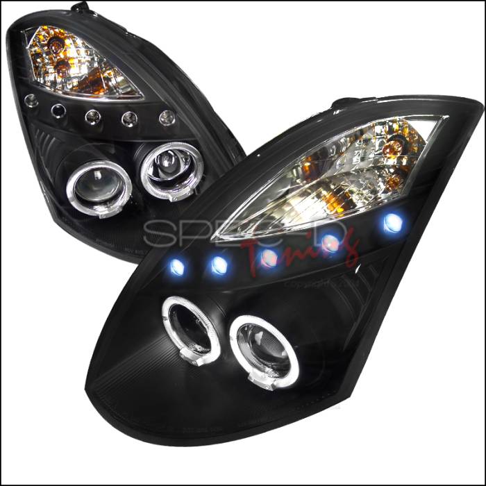 Spec-D - Infiniti G35 Spec-D Black Housing Projector Headlight - LHP-G35032JM-TM
