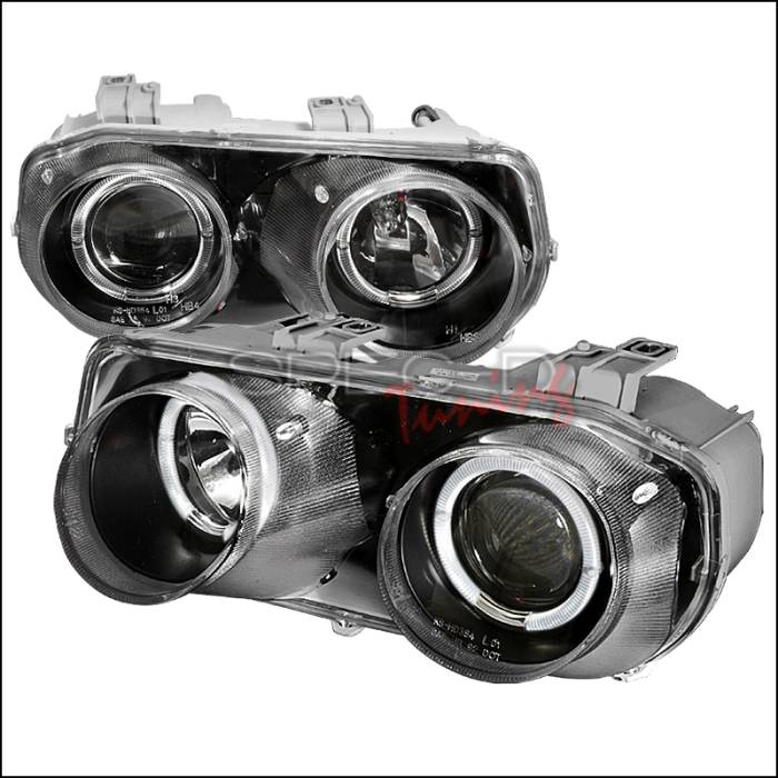 Spec-D - Acura Integra Spec-D Halo Projector Headlights - Black - LHP-INT94JM-KS