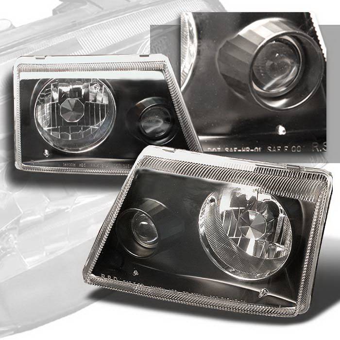 Spec-D - Ford Ranger Spec-D Projector Lights - Black - LHP-RAN98JM-APC