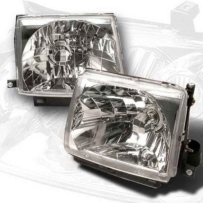 Spec-D - Toyota Tacoma Spec-D Crystal Housing Headlights - Chrome - LH-TAC97-KS