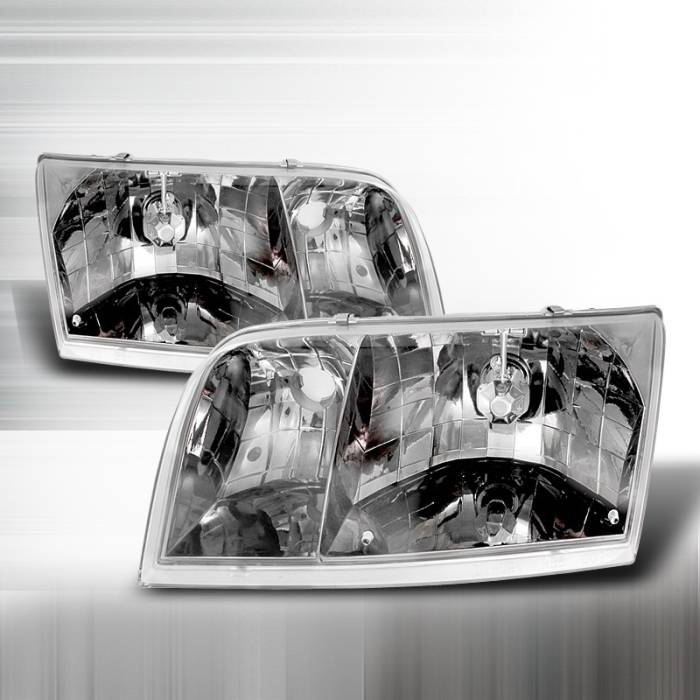 Spec-D - Ford Crown Victoria Spec-D Crystal Housing Headlights - Chrome - LH-VIC98-APC