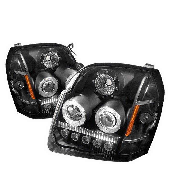 Spyder Auto - GMC Yukon Spyder LED Projector Headlights - Black - PRO-ON-GYU07-LED-BK
