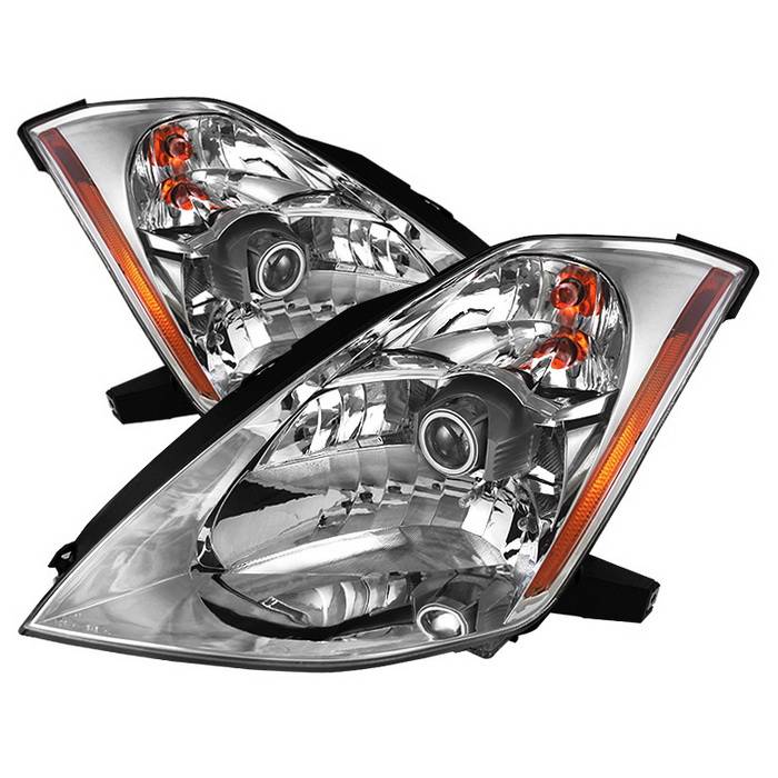 Spyder Auto - Nissan 350Z Spyder OEM Style Projector Headlights - Chrome - PRO-ZO-N350Z03-C