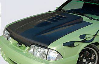 Street Scene - Ford Mustang Street Scene Cowl Induction Style Hood - Carbon Fiber - 950-72141