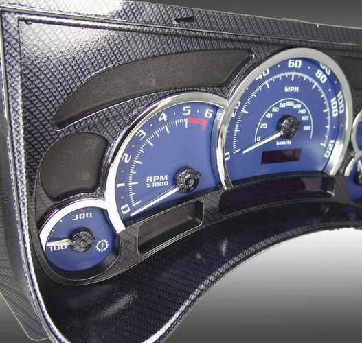 US Speedo - US Speedo OEM Style Complete Replacement Black Carbon Fiber Lens Rings - LEN 067