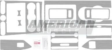 Steeda - Ford Mustang Steeda Brushed Aluminum Interior Trim Kit - 16167