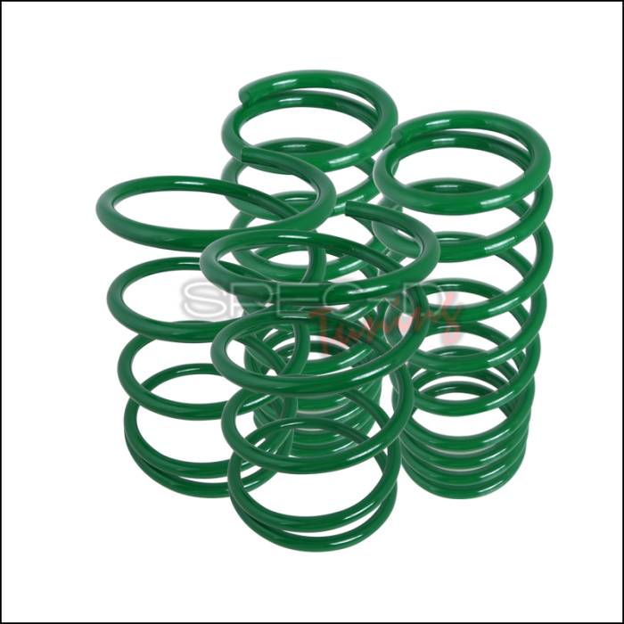 Spec-D - Honda Civic Spec-D Lowering Springs - Green - CL-CV01GN-DK