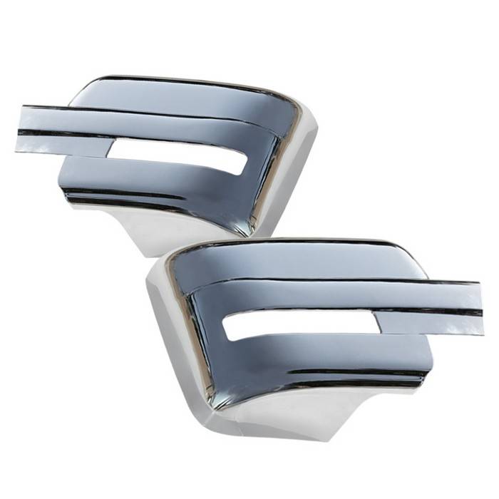 Spyder - Ford F150 Spyder Chrome Mirror Cover no Signal Hole - CA-MC-FF15009-NS