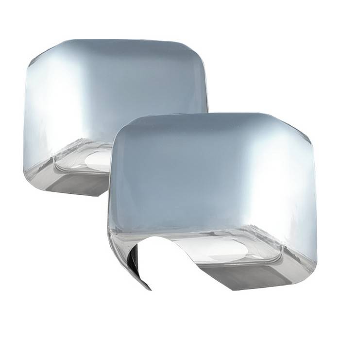Spyder - Jeep Wrangler Spyder Chrome Mirror Cover - 4PC - CA-MC-JW07