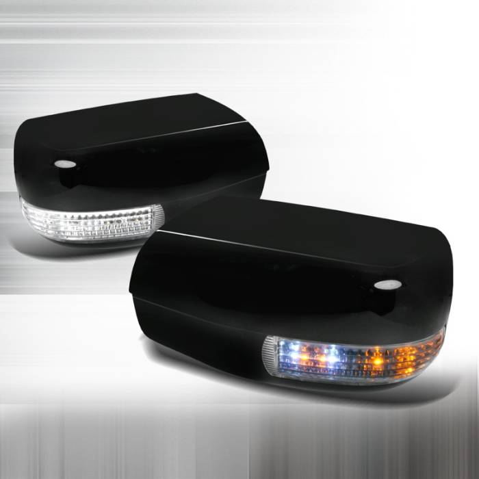 Spec-D - Mercedes-Benz S Class Spec-D LED Mirror Cover - Black - RMC-BW14095BK