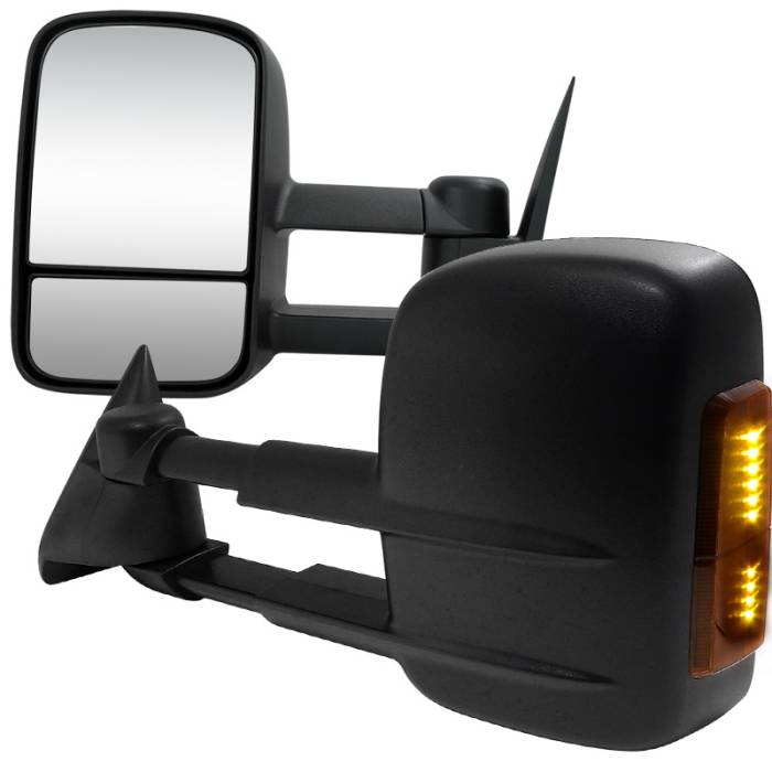 Spec-D - Chevrolet C10 Spec-D Towing Mirrors - Power - RMX-C1088LED-P-FS