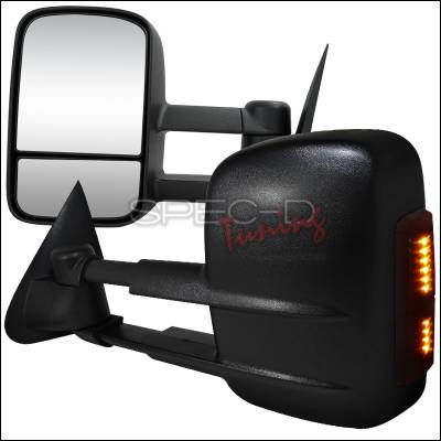 Spec-D - Ford F150 Spec-D Towing Mirrors - Manual with LED Signal - RMX-F15097LED-M-FS