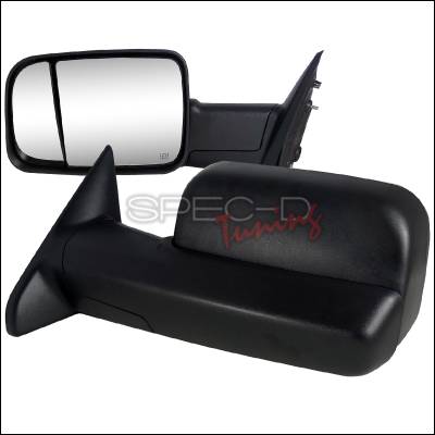 Spec-D - Dodge Ram Spec-D Towing Mirrors Power Adjustment with Heated Function - RMX-RAM0915H-P-FS