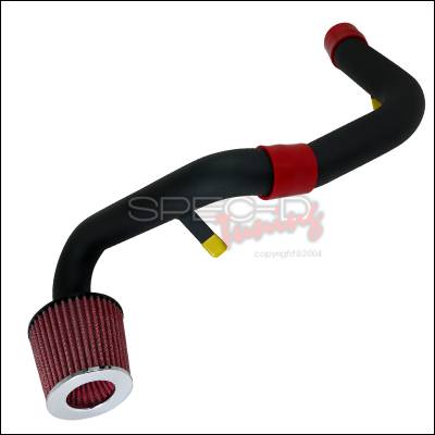 Spec-D - Honda Civic Spec-D Cold Air Intake Red Filter - Black Pipe - AFC-CV01EX-BR-KM
