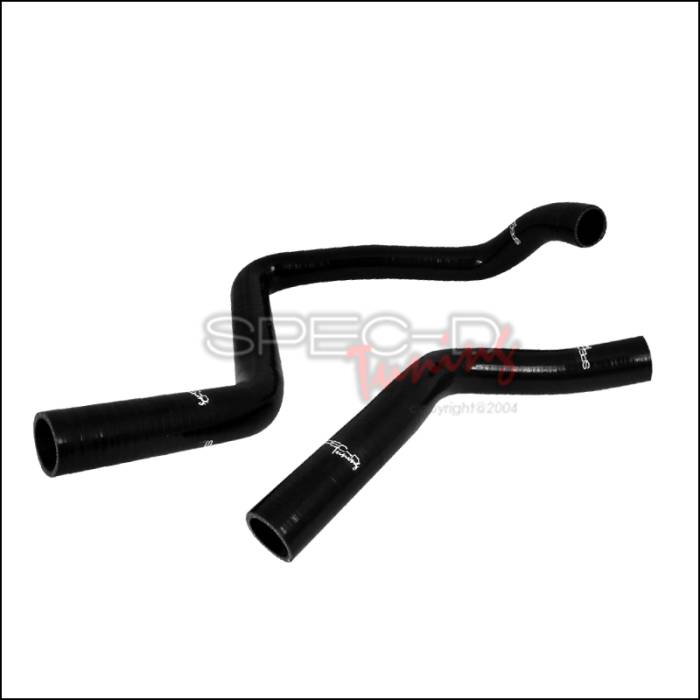Spec-D - Honda Del Sol Spec-D Silicone Radiator Hose - Black - RAH-S03-1304-LX
