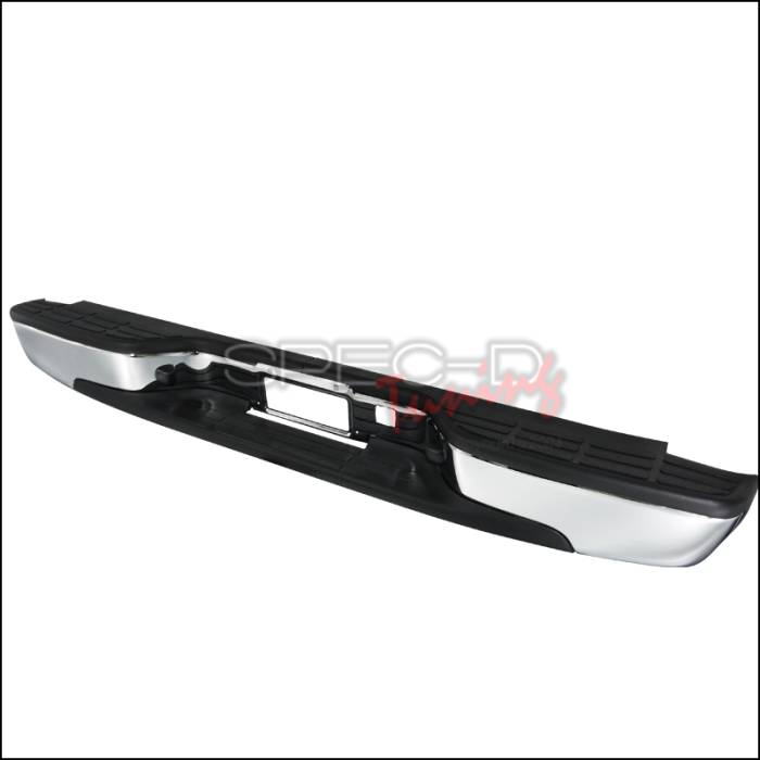 Spec-D - Chevrolet Silverado Spec-D Rear Bumper Step - Chrome - SRB-SIV99CR-FS