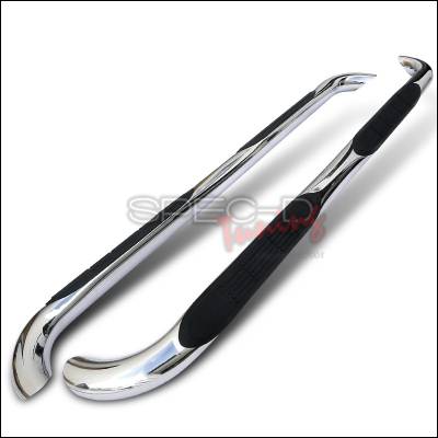 Spec-D - Mercedes-Benz ML Spec-D 3 Inch Round Stainless Finish Side Step Bars - SSB3-BW16398S2-WB