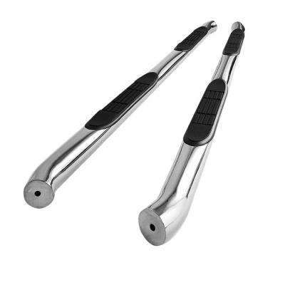 Spyder - Acura MDX Spyder 3 Inch Round Side Step Bar T-304 Stainless Steel Polished - SSB-AM-A07S1608H