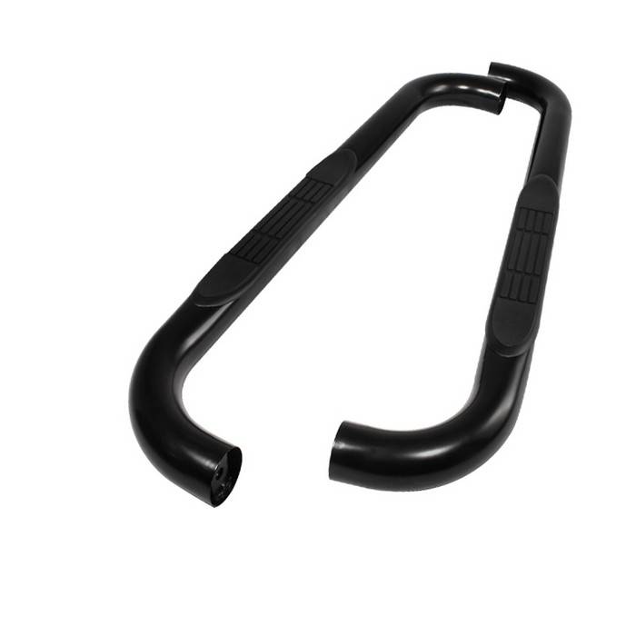 Spyder - Chevrolet CK Truck Spyder 3 Inch Round Side Step Bar- Powder Coated Black - SSB-CB-A07S0409H-BK