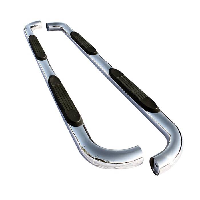 Spyder Auto - GMC Sierra Spyder 3 Inch Round Side Step Bar - Polished T-304 Stainless Steel - SSB-CS-A07S0101T