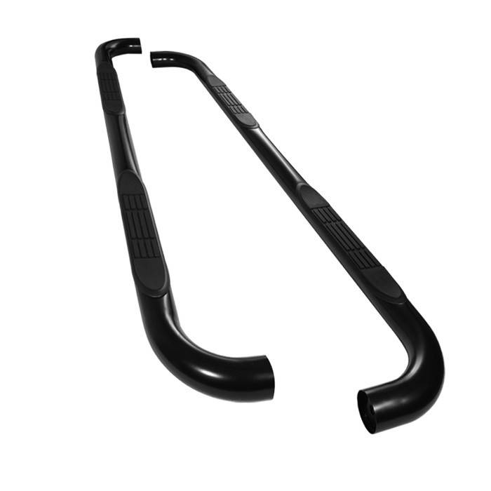 Spyder - GMC Yukon Spyder 3 Inch Round Side Step Bar- Powder Coated Black - SSB-CT-A07S0105T-BK