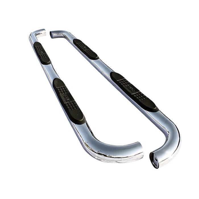 Spyder - Dodge Ram Spyder 3 Inch Round Side Step Bar T-304 Stainless SteelPolished - SSB-DR-A07S0804H