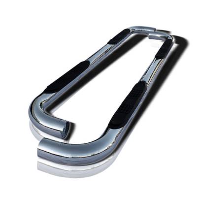 Spyder Auto - Ford Expedition Spyder 3 Inch Round Side Step Bar - Polished T-304 Stainless Steel - SSB-FE-A07S0526