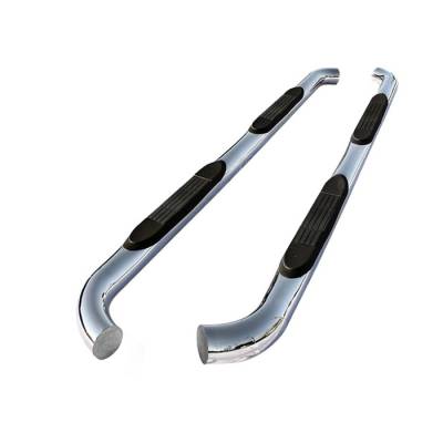 Spyder - Ford Edge Spyder 3 Inch Round Side Step Bar T-304 Stainless SteelPolished - SSB-FED-A07S0528