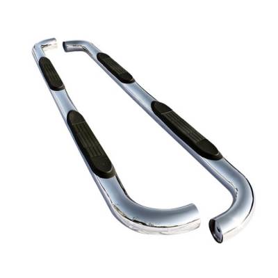 Spyder - Ford F150 Spyder 3 Inch Round Side Step Bar T-304 Stainless SteelPolished - SSB-FF-A07S0502H