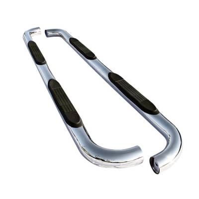 Spyder - Ford F150 Spyder 3 Inch Round Side Step Bar T-304 Stainless SteelPolished - SSB-FF-A07S0503H