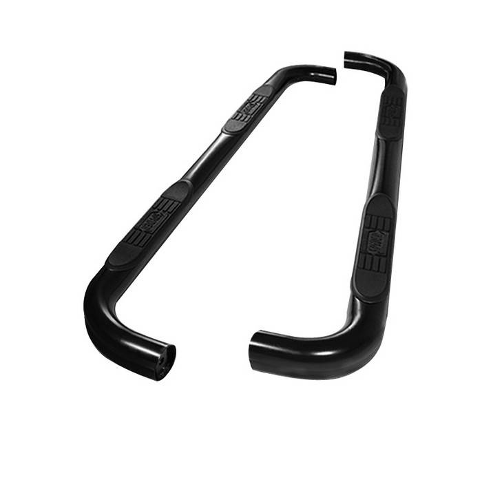Spyder - Ford F150 Spyder 3 Inch Round Side Step Bar- Powder Coated Black - SSB-FF-A07S0520H-BK