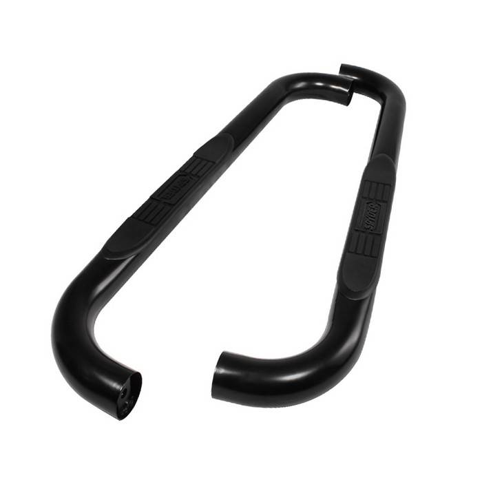 Spyder - Ford F450 Spyder 3 Inch Round Side Step Bar- Powder Coated Black - SSB-FF-A07S0524-BK