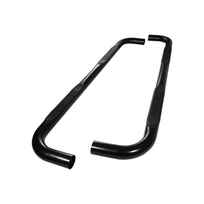 Spyder - Chevrolet Colorado Spyder 3 Inch Round Side Step Bar- Powder Coated Black - SSB-GC-A07S0418-BK