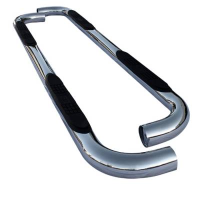 Spyder Auto - Jeep Grand Cherokee Spyder 3 Inch Round Side Step Bar - Polished T-304 Stainless Steel - SSB-JGC-A07S0902H