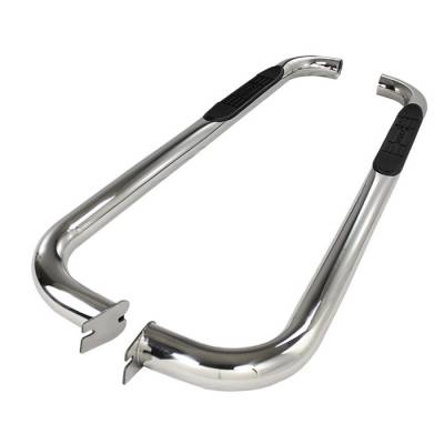 Spyder - Nissan Frontier Spyder 3 Inch Round Side Step Bar T-304 Stainless SteelPolished - SSB-NF-A07S1232