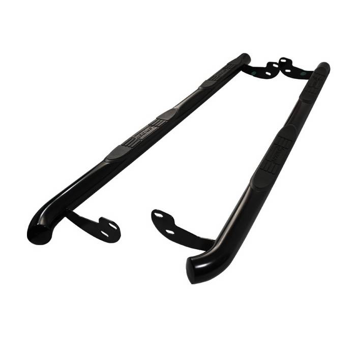 Spyder - Nissan Pathfinder Spyder 3 Inch Round Side Step Bar- Powder Coated Black - SSB-NP-A07S1207J-BK