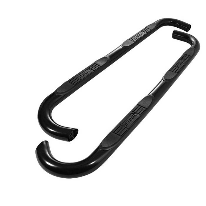 Spyder - Nissan Titan Spyder 3 Inch Round Side Step Bar- Powder Coated Black - SSB-NT-A07S1205T-BK